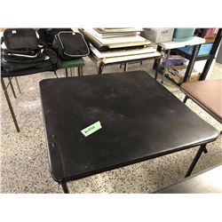 Black Folding Card Table