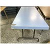 Image 2 : Blue Wood Folding Table