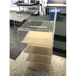 Basket Stacked Store Shelves