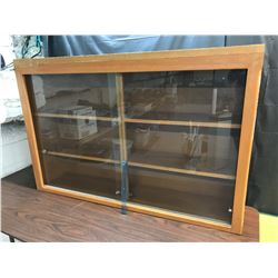 Display Cabinet with Shelves, Glass Doors