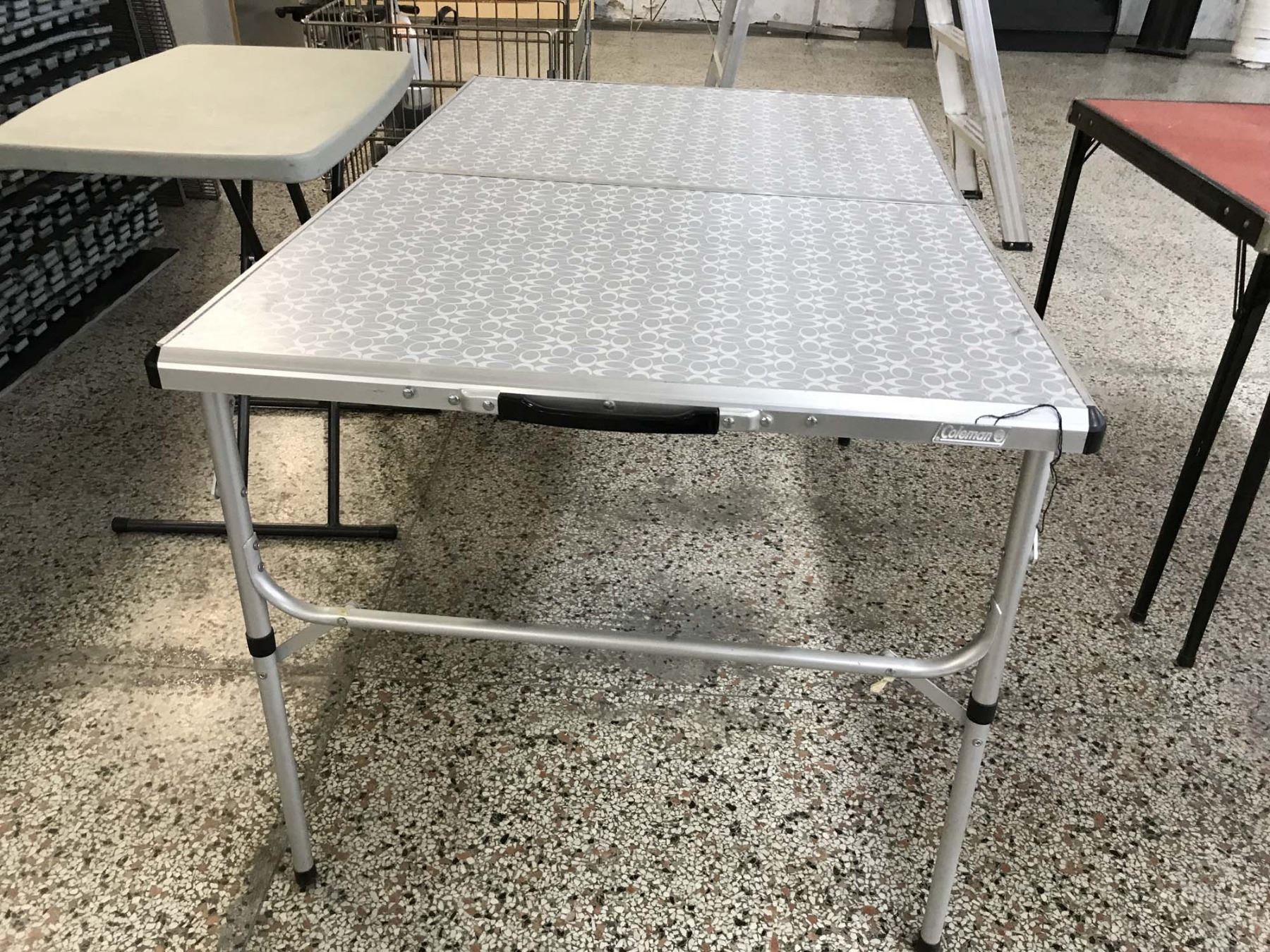 Collapse Metal Table Folding Metal Table With Small Companion Collapsing Table