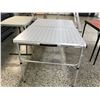 Image 4 : Folding Metal Table With Small Companion Collapsing Table