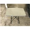Image 6 : Folding Metal Table With Small Companion Collapsing Table