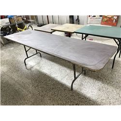 Large Wood Topped Folding Leg Table