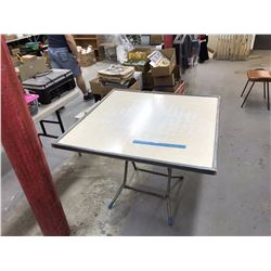 Wood Topped Folding Leg Table