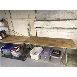 Pair of Plywood Folding Leg Table Table