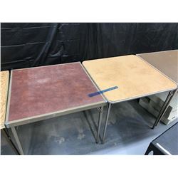 Pair of Folding Leg Card Tables