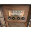 Image 3 : Wood, Doored Record Player with Radio and Record Trays (Powers on, Not Known Functioning)