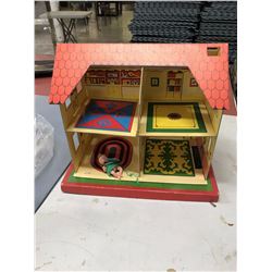 Vintage Cardboard Doll House
