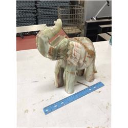 Stone Elephant Figure