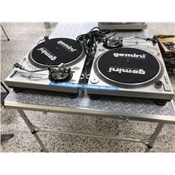 Pair of Gemini PT-2000  DJ Turn Turntables