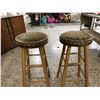 Image 2 : Pair of Leopard Print Stools