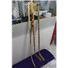 Image 2 : Lot of Hockey Sticks (4)(Dave McLlawain Game Used Stick, Saskatoon Blades Stick, Autographed, Unkown