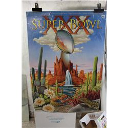 XXX Superbowl 30th Superbowl Promotional Poster