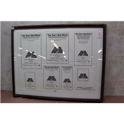 Framed Star Wars Ad Slick (24” x 30”), Original