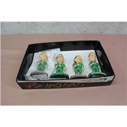 Lot Of Roughriders Bobbleheads (Aldag, Fairholm, Elgaard, Lancaster)