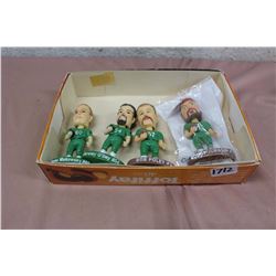Lot Of Roughriders Bobbleheads (Makowsky, O’Day, Poley, Jurasin)