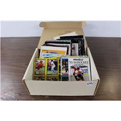 Box Full Of Hockey Related Cardboard Box Sides