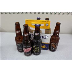 Lot Of Labatt Blue Hockey Bottles