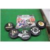 Image 1 : Lot Of Logo Hockey Pucks