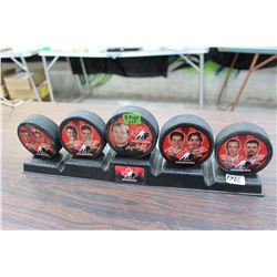 5 Puck Set Canada Hockey Pucks