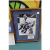 Image 2 : Framed Curtis Joseph Print And Busch Beer Blues Cardboard Ad