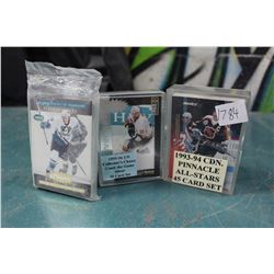 Sets Of Hockey Cards (3), Pinnacle, Collectors Choice, Crash