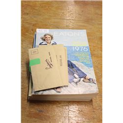 Eaton’s Catalogues (2) (1976) & Eaton’s Credit Applications (5)