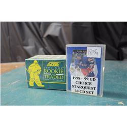 Two Sets Of Hockey Cards (1991 NHL Rookie And Traded Set, 1998-99 UD Choice Starquest)