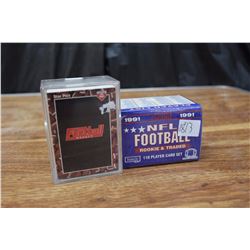 Pair Of Football Card Sets (1991 NFL Football Rookie And Traded, W/ Pro Football Weekly)