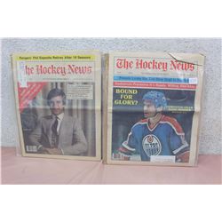 Pair of The Hockey News Papers (Mark Messier, Bobby Orr)