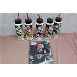 Wayne Gretzky Cups, W/ First Issue Of Beckett Hockey Magazine