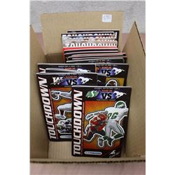 Lot Of 17 CFL Calgary Stampeders ‘Touchdown’ Official Game Day Programs (2002, 2003, 2004)