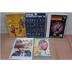 Lot Of Harlem Globetrotters Related Literature, and Slips
