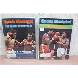 Pair of Sports Illustrated Magazines, Historical Boxing Issues