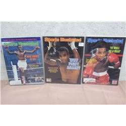 Lot of Boxing Related Sports Illustrated Magazines (3)