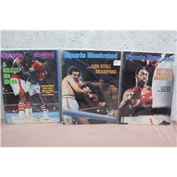 Lot of Boxing Related Sports Illustrated Magazines (3)