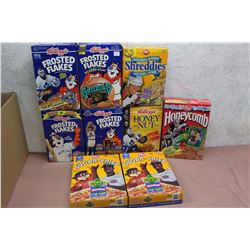Lot of Collectible Sports Themed Promotional Cereal Boxes (9)