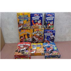 Lot of Collectible Sports Themed Promotional Cereal Boxes (9)