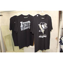 Lot of New NHL Shirts, With Tags (3) (Stanley Cup, Pittsburgh Penguins, Etc.)
