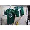Image 1 : Saskatchewan Roughriders Jersey, New With Tag With Roughriders Hooded Towel