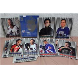 Lot of Assorted 1997–98 Studio Hockey Portraits, With Brian Leetch Silhouette Portrait (30)