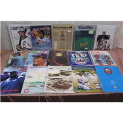 Lot of Assorted Baseball Programs, Magazines