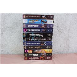 Lot of James Bond 007 VHS set