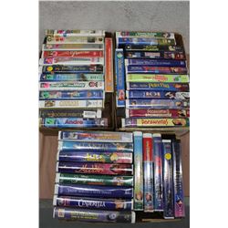 Lot of Assorted VHS Tapes