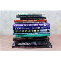 Lot of Assorted Box (Shoot Annual 1990, Beginner’s Book Of World Records, Sportscape, Etc.)