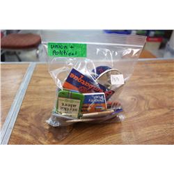 Lot of Union & Political Pins