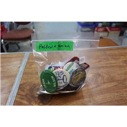 Lot of Union & Political Pins