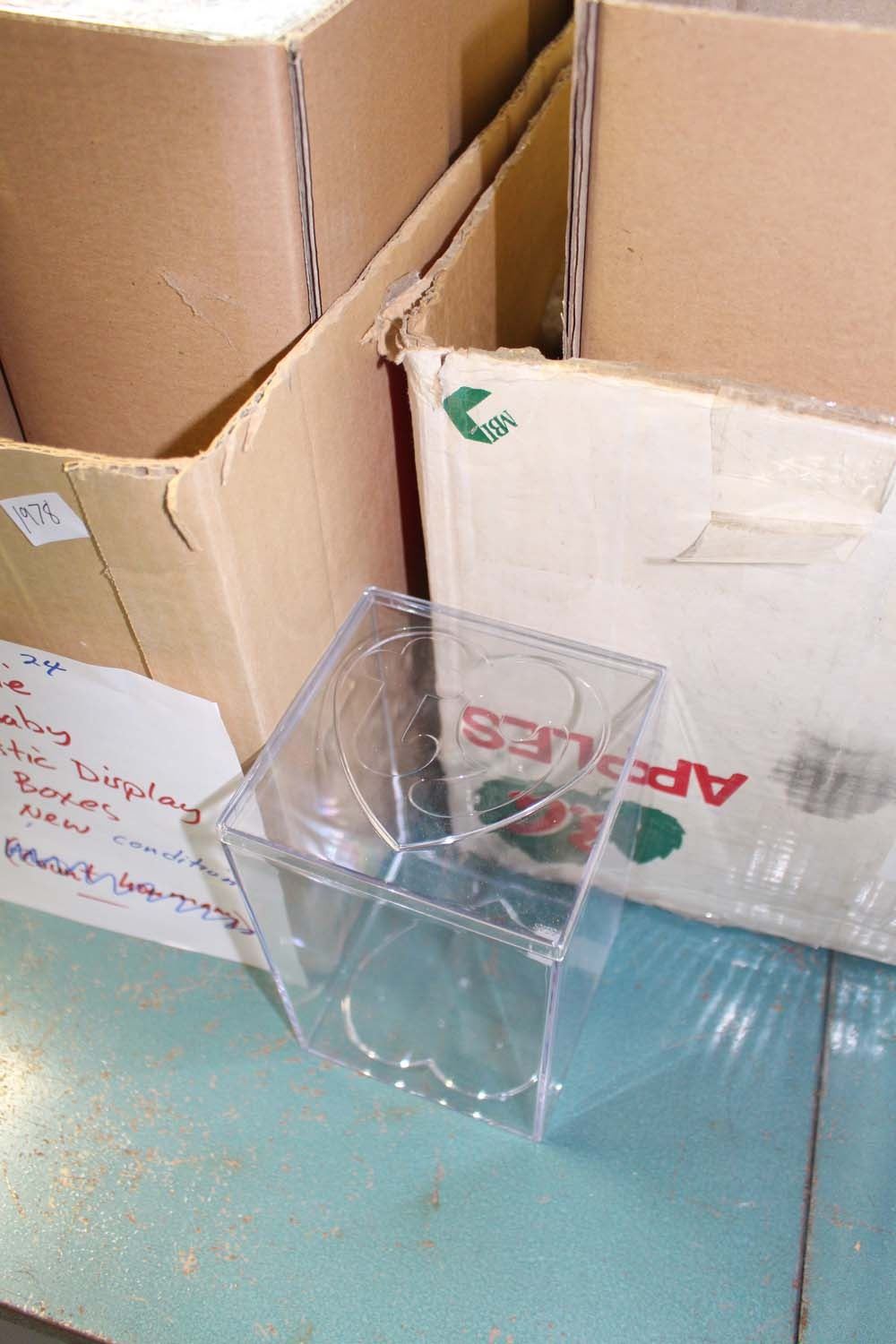 Lot of Beanie Baby Plastic Display Boxes (24)