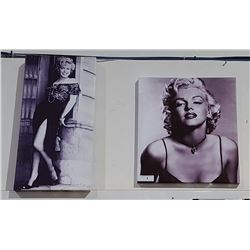 PAIR OF MARILYN MONROE CANVAS PRINTS
